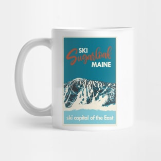 Ski Sugarloaf Maine vintage poster Mug